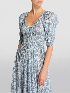 ISO DOEN BLUEBELL HILLSIDE BLOOM ISCHIA DRESS SIZE XXS, XS